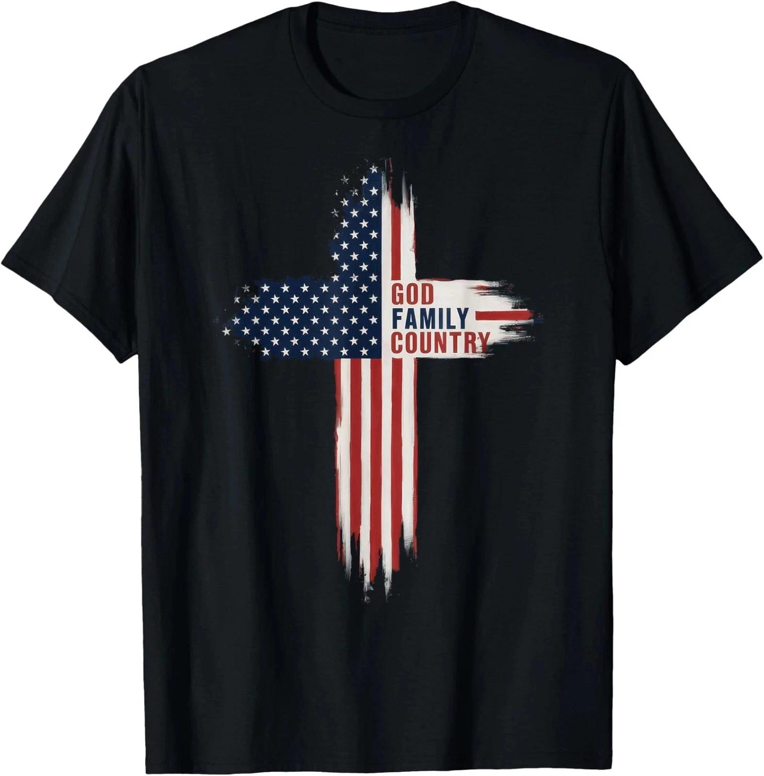 God Family Country Christian T-Shirt XL