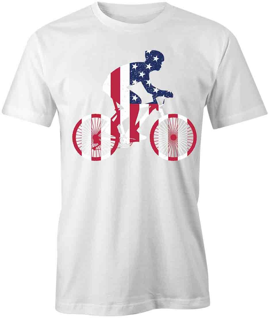FLAG CYCLIST TShirt Tee Short-Sleeved Cotton CLOTHING BICYCLE S1WCA49 L
