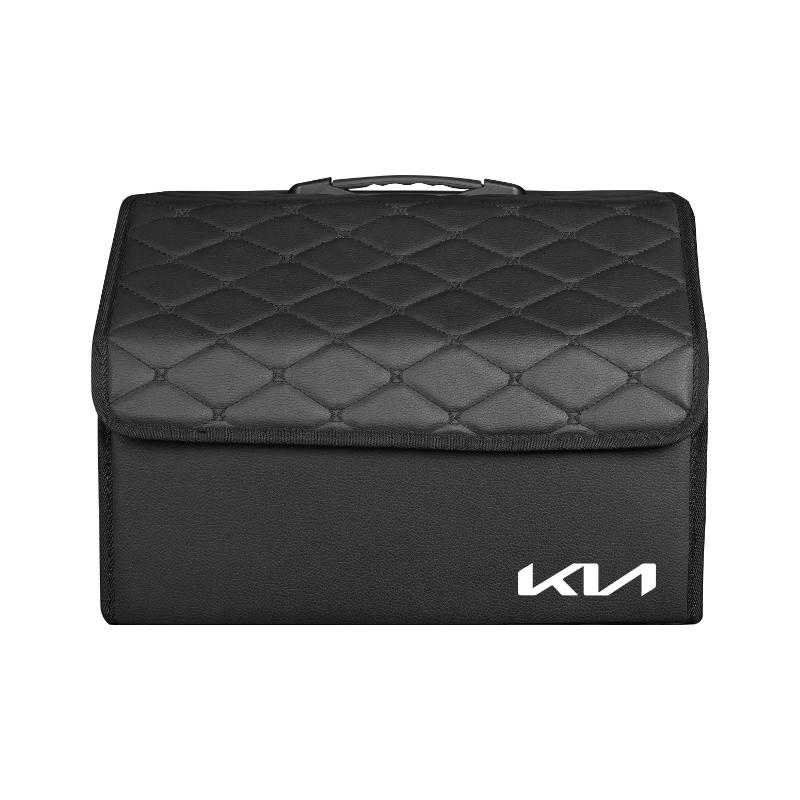 AABJO1 PU Leather Hard Board Car Boot Storage Box Toolbox For KIA Sportage Seltos Sorento K3 K4 Soul Carnival EV6 EV9 Carnival K5 Pegas
