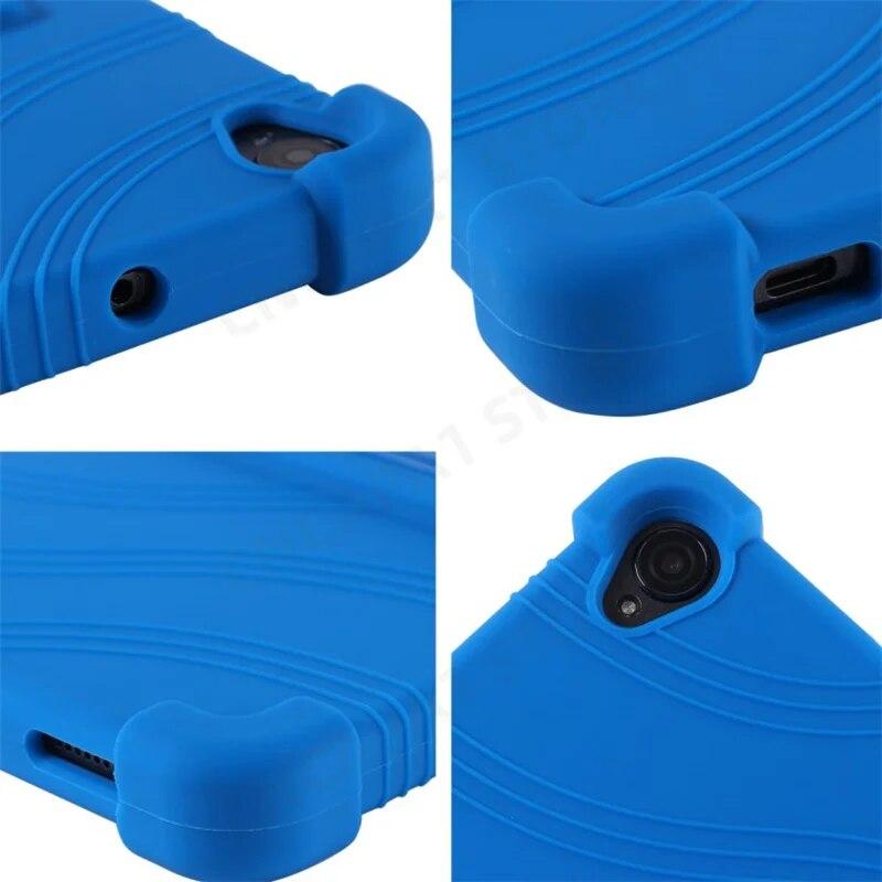 Soft Silicon Cover For Teclast P80T Case Kids Safety 8" Tablet PC Kickstand Funda with 4 Shockproof Airbags P80T Protective Shell Protector Case