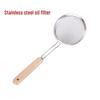 Stainless Steel Skimmer Ladle with Wooden Handle