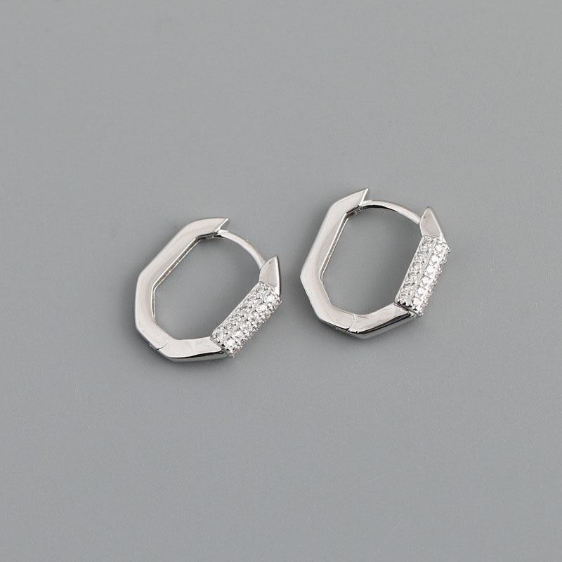 

ANENJERY женские модные украшения сердце круг обручи серьги женские минималистичные хип-хоп пряжки для ушей