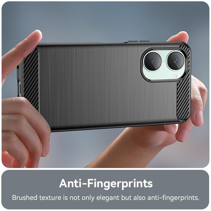 For Vivo T3 Lite Case For Vivo T3 Lite Cover 6.56 inch Carbon Fiber Shockproof Silicone Protective Bumper For Vivo T3 Lite Coque