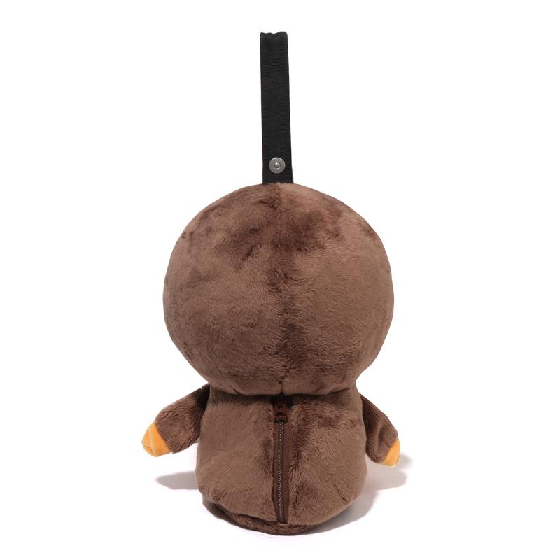 A Bathing Ape Baby Milo Cartoon Monkey Plush Toy Print Fabric Tote Bag Unisex bags Brown 0ZXBGK005893P