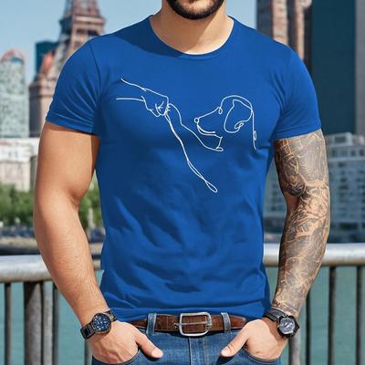 HUNDE FREUNDSCHAFT UND LIEBE | LUSTIG | NEUHEIT | WITZ | Herren T-Shirt TEE TOP