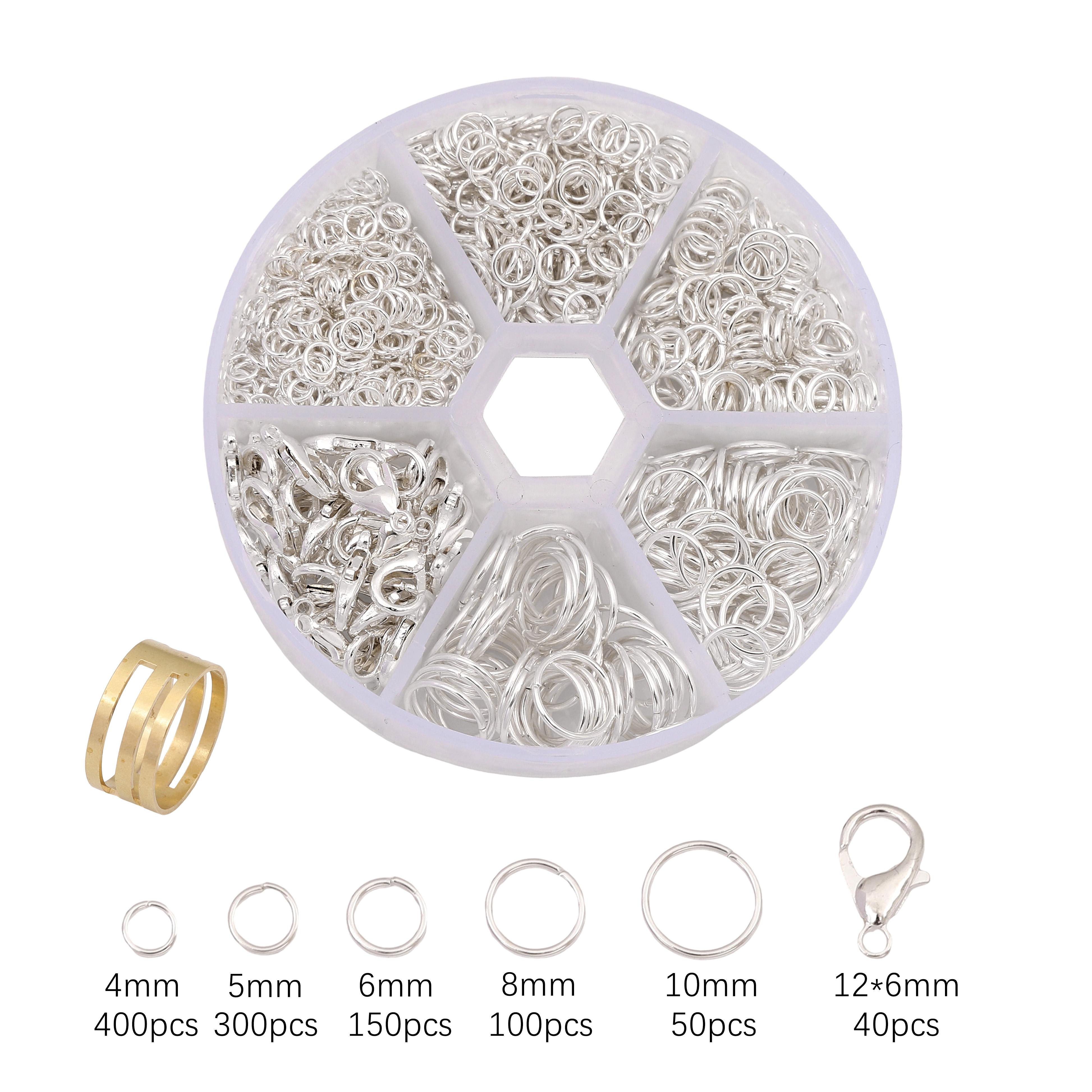 

Ирония Прыгающее Кольцо Застежки-Лобстеры Кольцо Для DIY Браслета Ожерелья Аксессуары для Изготовления Ювелирных Изделий серебряный