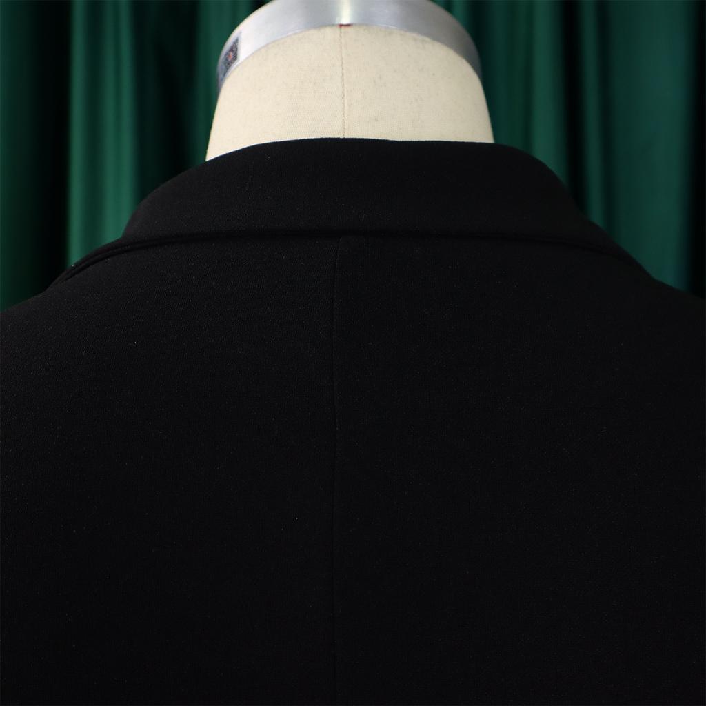 YYFS Women's Fashion Spring Fall Solid Color Print Long Sleeve POLO Neck High Waist Casual Dresses