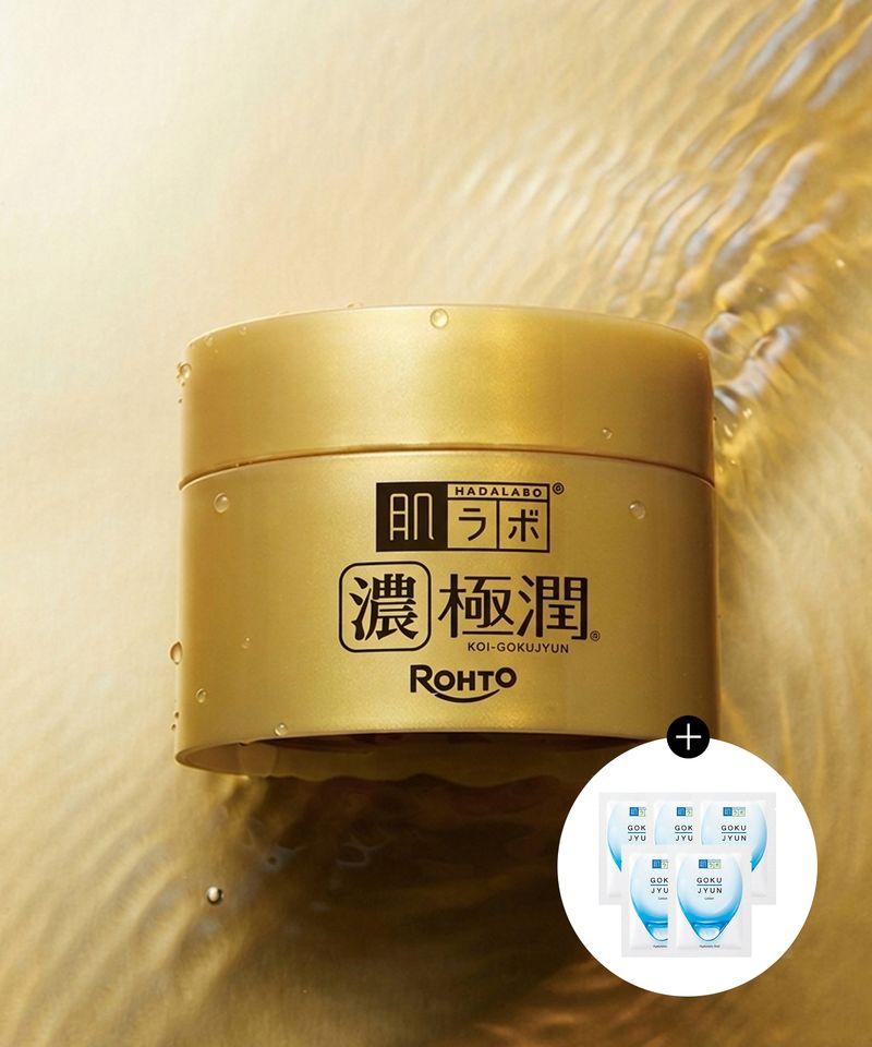[High Moisture/Sweet Sleep Cream] Gokujun Perfect Gel 100g (+Free Gift: 5 Gokujun Lotion 2ml Sheets)