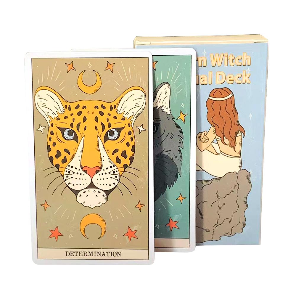 Modern Witch Spiritual Deck Realm Divination Meditation Party Game For Girl and Woman ,Classic Design For Beginners & Pros