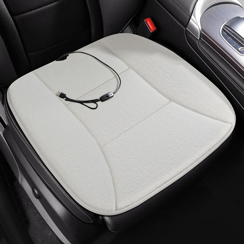 Coprisedili Riscaldati per Auto 12V Elettrici Ricaricabili USB Traspiranti Accessorio Auto Cuscino Riscaldato per Sedile per Inverno Veicolo SUV