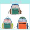 Toddler Girls Boys Fashion Backpack With Padded Shoulder Straps And Splice Pattern For School
