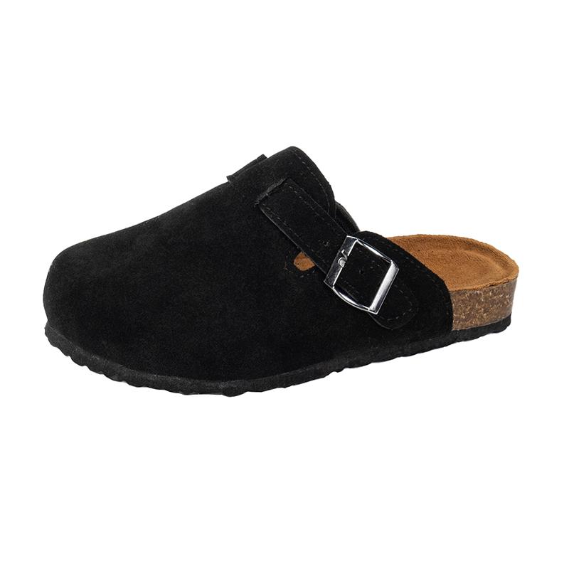 

Children Slippers Girls Cork Slippers Kids shoes Home Shoes baby boys Children Fashion Suede Casual Sandals spring summer 36