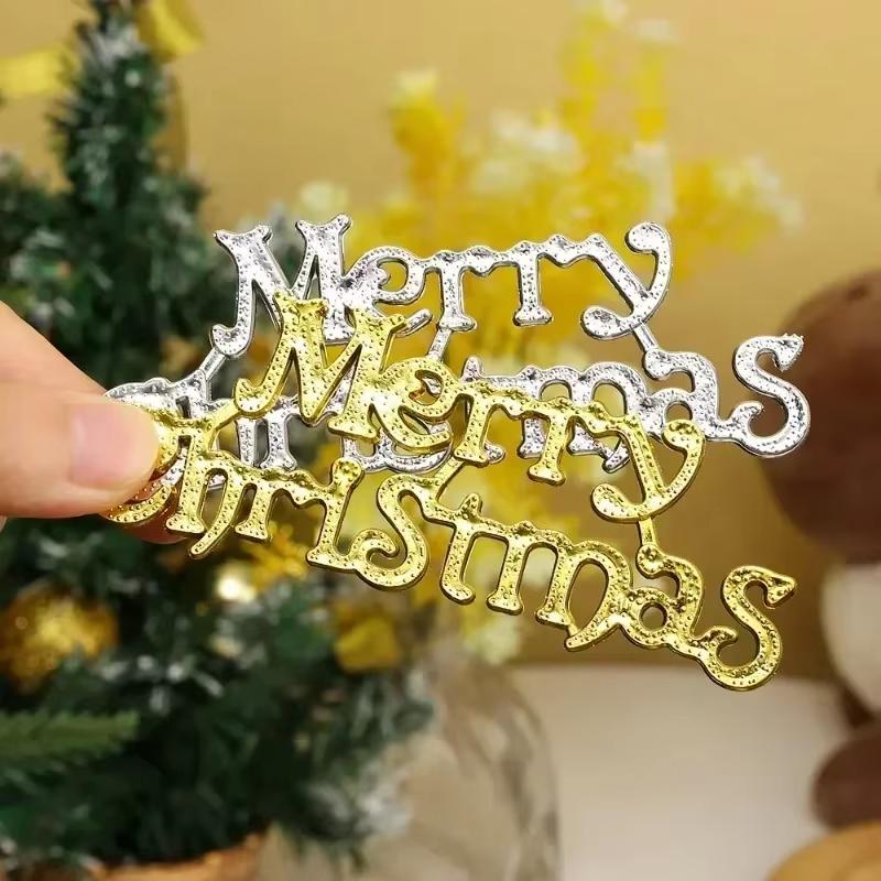 Merry Christmas Letter Hanging Logo Christmas Tree Pendant Decoration Party Christmas Tree Doors and Windows Hanging Decoration