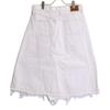 COMMEdesGARCONS JUNYA WATANABE XF-S010 AD2020 Wrap Skirt Denim Long Cut-off Skirt XS whiteUsed