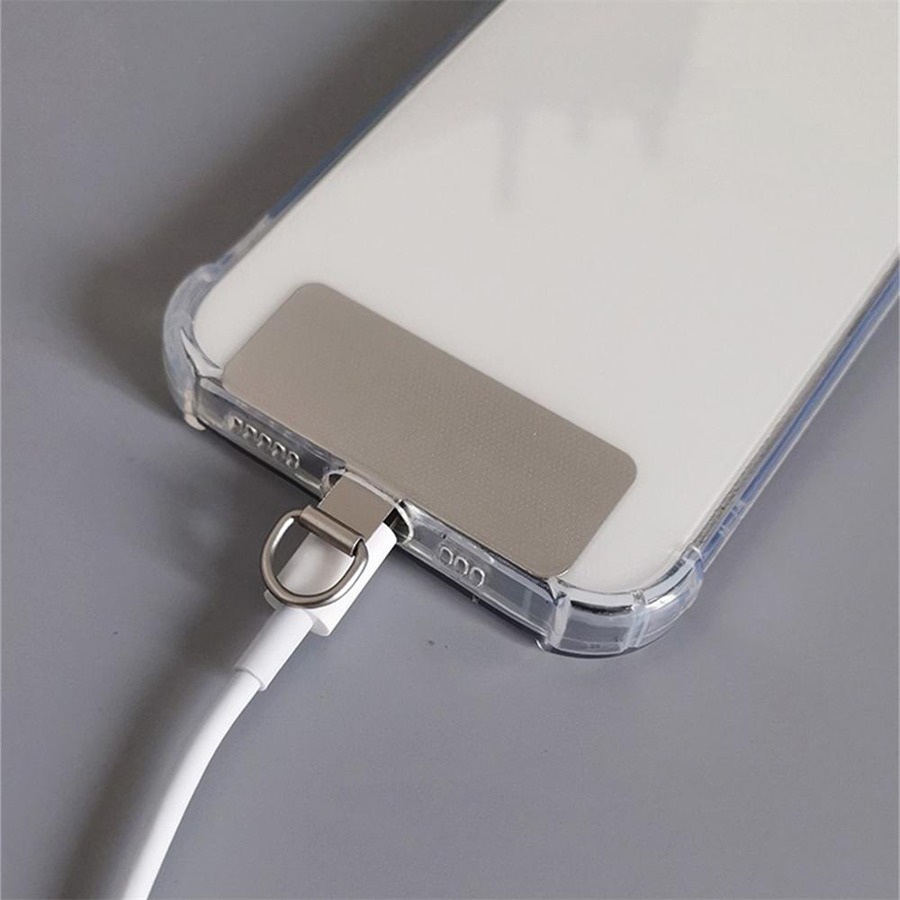 304 Stainless Steel Upgrade With Hard Anti-Scratch Film Ultra-Thin Clip Mobile Phone Lanyard Anti-Loss Piece Universal Patch