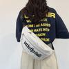 Breast bag for men and women, simple and lightweight single shoulder small backpack, trendy brand leisure sports messenger bag, versatile mobile phone