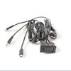 Black Car Dual Type-C Plug To USB+TYPE-C+AUX Socket Panel