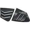 Car Rear Louver Window, Compatible with Honda City 2009-2014, Carbon Fiber Look Side Shutter Vent Trim