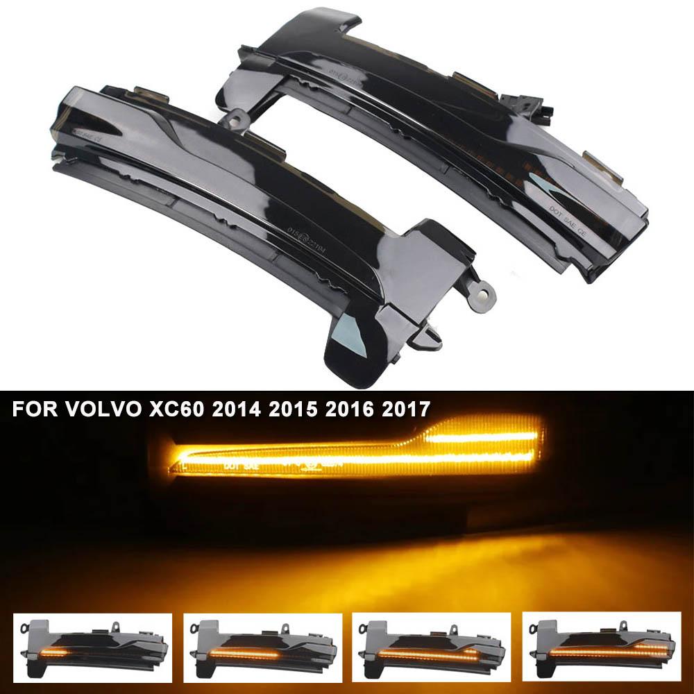 

For Volvo XC60 2014 2015 2016 2017 New Dynamic Side Mirror Blinker Light LED Turn Signal Blinker Indicator 31371878 31371879