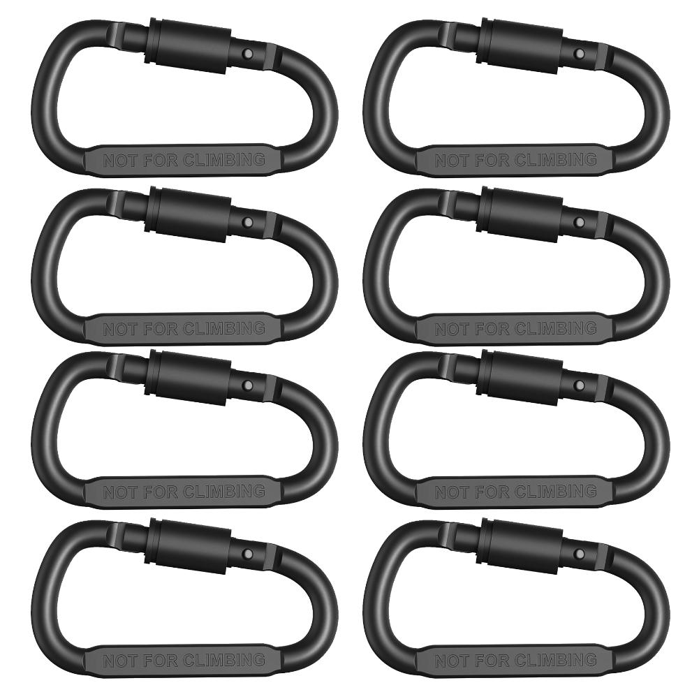 2-20Pcs Mini Carabiner Clips Alluminum Alloy D-ring Buckle Spring Snap Clip Hooks Keychain Carabiner for Keys Climbing Tools