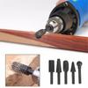 5/10Pcs Steel Wood Rasp File 6mm Shank Grinding Head Drill Bits New Rotary Burr Set  Polishing