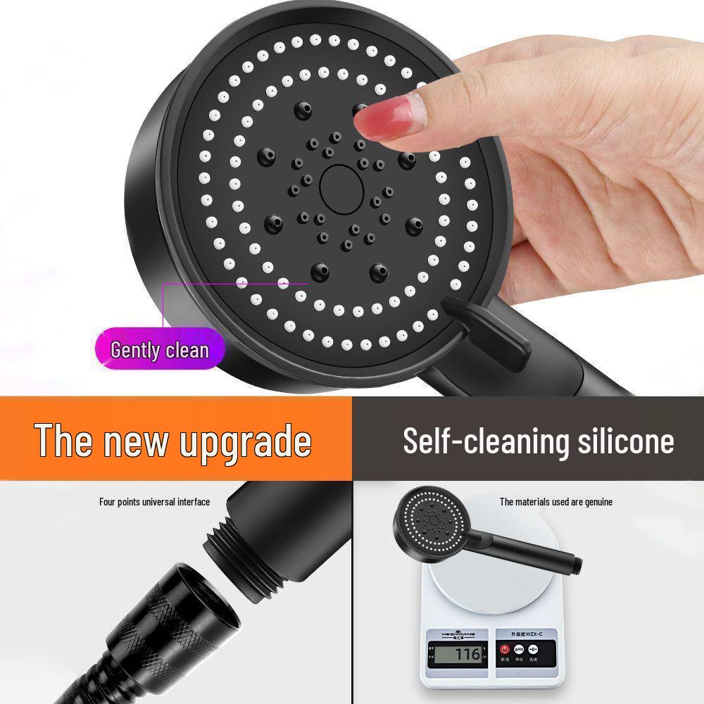 Black Warrior Pressurized 5-Speed Shower Head
