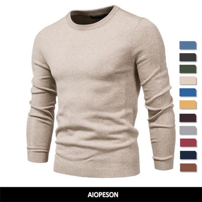 Warme Winter Pullover Männer Dicke Pullover Oansatz Einfarbig Slim Fit Qualität Herren Pullover Ziehen Männer