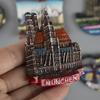Deutscher Kühlschrankaufkleber Berlin Frankfurt Architektur Tourismus Souvenir Magnetaufkleber 3D dreidimensionale Luxemburg Mun