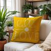 Simple and Versatile Linen Pillow Case Sunflower Spring Atmosphere Decoration Pillow Head Combination Pillow Sofa Pillow