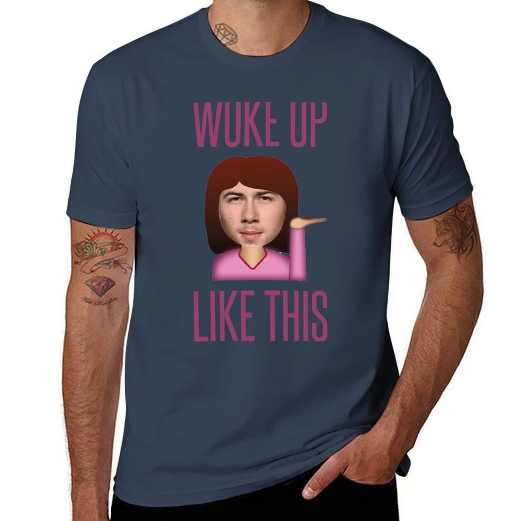 He Woke Up Like This Tshirt Unisexs Graphic T Shirts Unisex T Shirts Graphic Tshirt