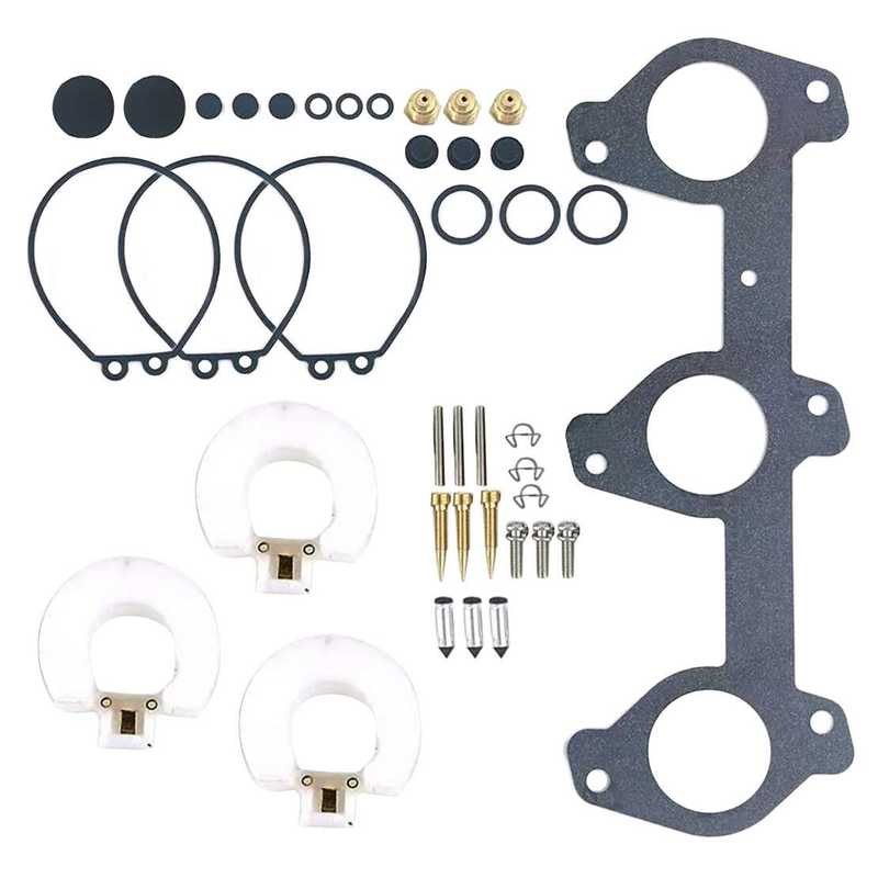 6H3-W0093-03 6H3-W0093-00 Marine Boat Carburetor Rebuild Repair Kit Fit for Yamaha 2-Stroke 60HP 70HP Outboard Engine