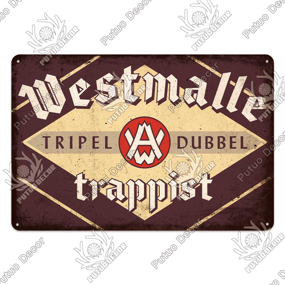 DORA Blechschild Putuo Dekor Biersorte Metallschild Vintage Blechschild Dekorative Plakette Wanddeko Bar Kneipe Man Cave Wohnzimmer Dekoration