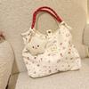 New Cute Cat Single Shoulder Tote Bag for Students - Large Capacity Commute Handbag