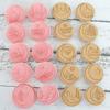 10Pcs Round Castle Moon Pattern Cookie Cutters Set Cartoon Pressable Biscuits Mold Plastic Cookie Stamps Baking Tool