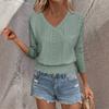 Women's T Shirt Tee Solid-color Fashion Round-neck 3/4 Sleeve Tunic Top