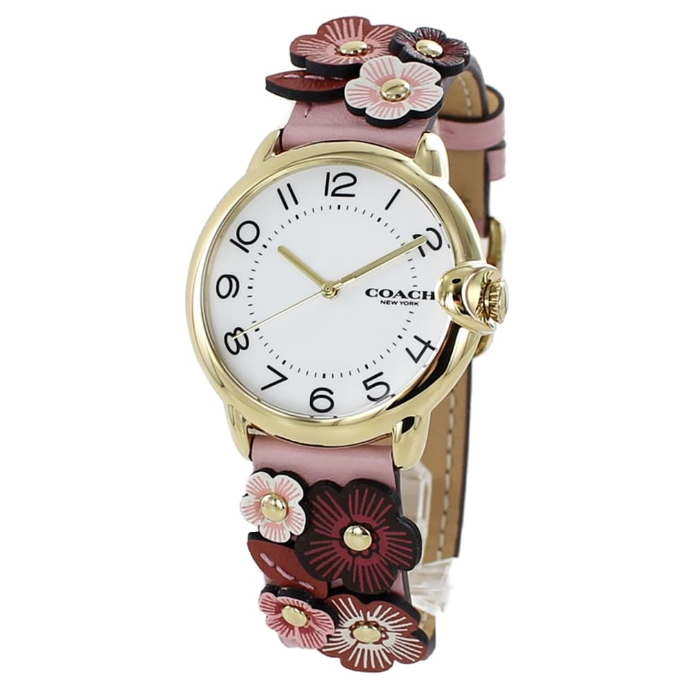 

Watch ARDEN Flower Motif Pink Leather Belt Leather 14503786 [Coach] Women s [Item]
