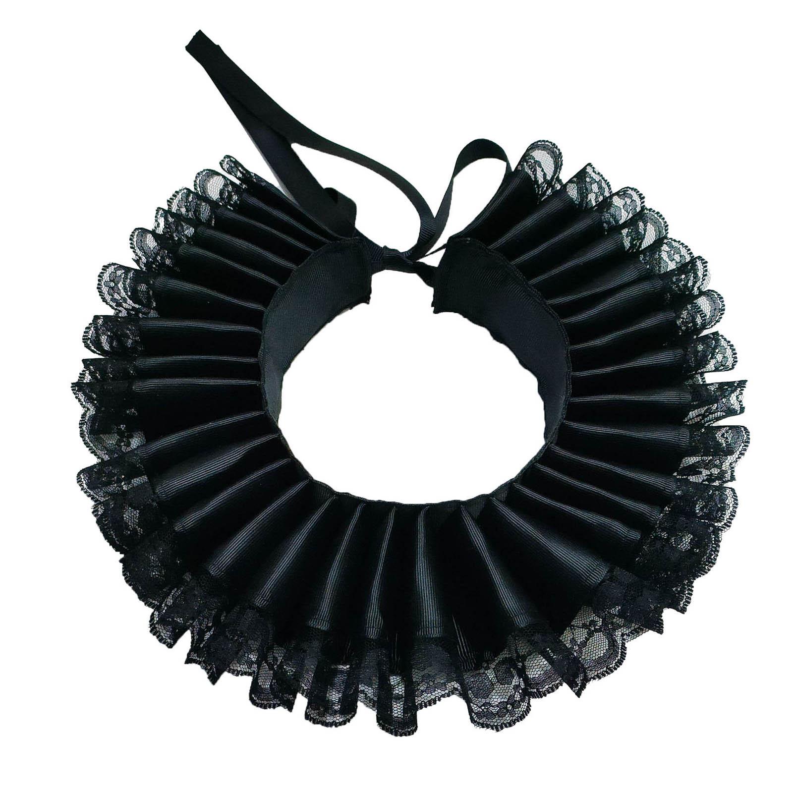 

Женский винтажный королевский стиль органза оборки ложный воротник викторианский воротник декоративный воротник аксессуары для одежды реквизит для фото One Size