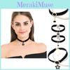 Fashionable Black Wide Choker Necklace For Women With Dazzling Rhinestone Decoration