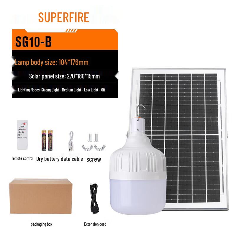 

SupFire Solar LED Bulb with Remote Control