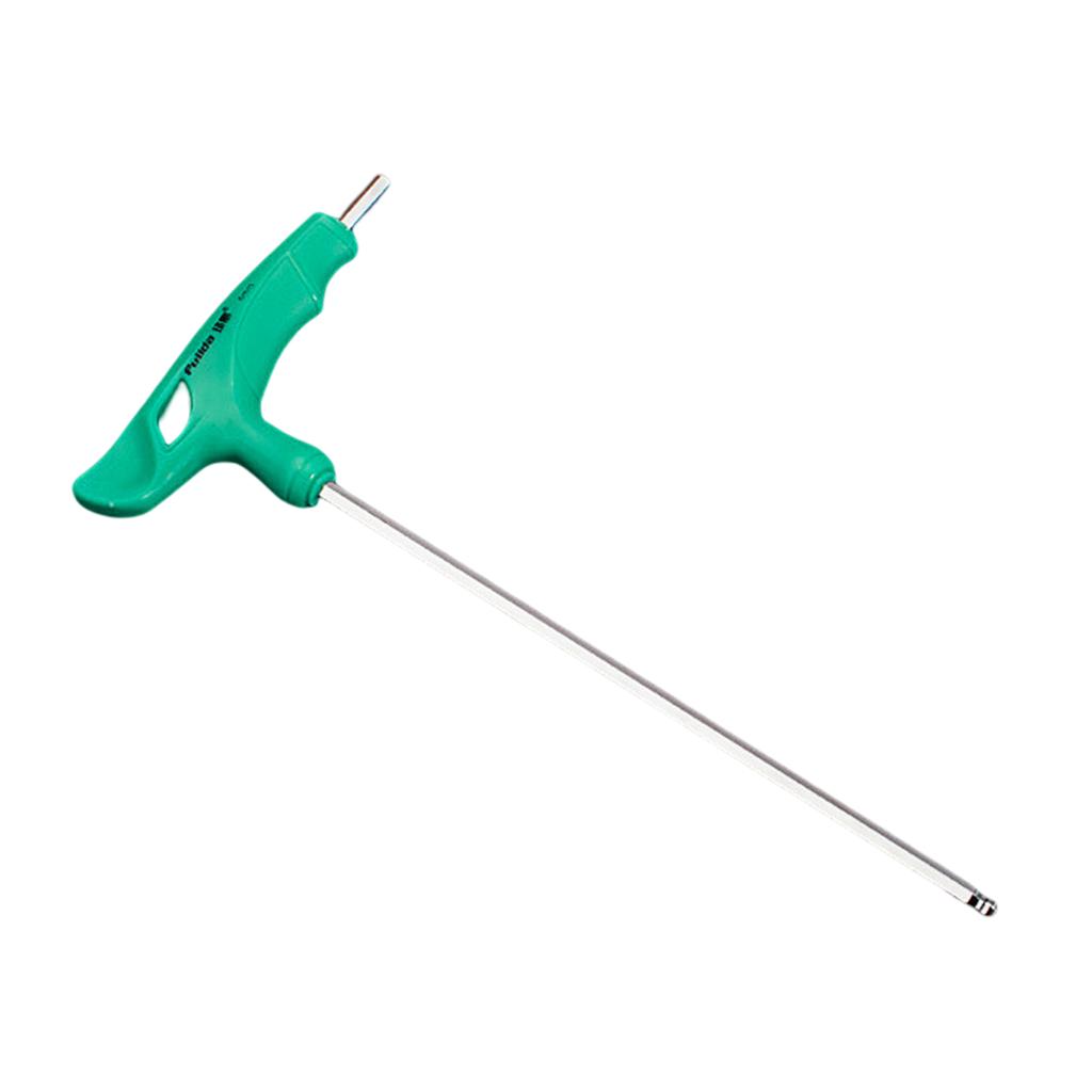 GetUniversal T-Handle Hexagonal Wrench Spanner 2/2.5/3/4/5/6/8/10mm Flat/Ball End Perfect for DIY and Professional Use