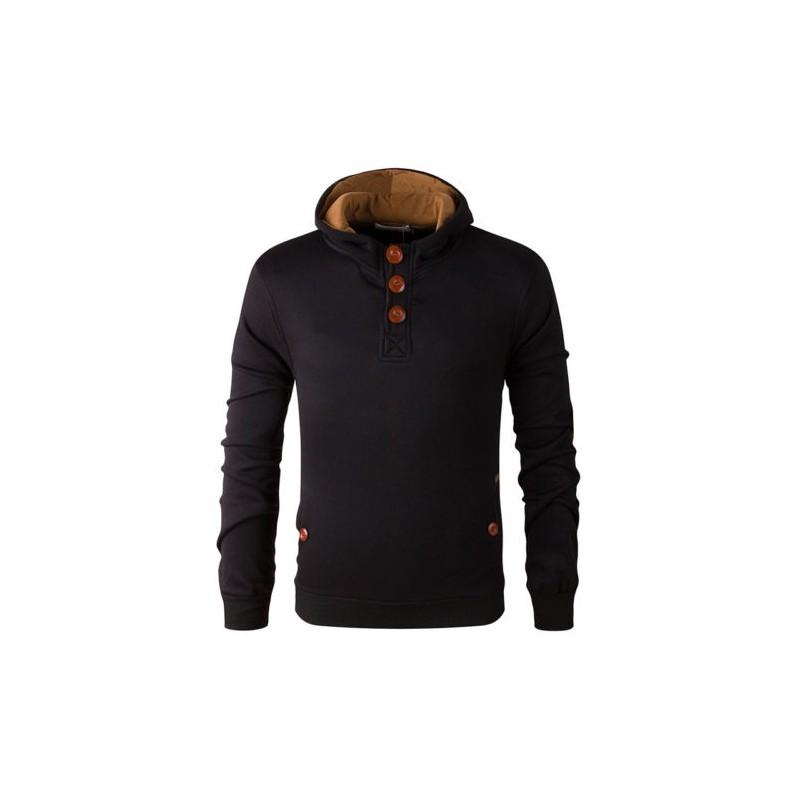 Men's Winter Cowl Neck Hooded Sweatshirt Coat Jacket For Ultimate Comfort And Style