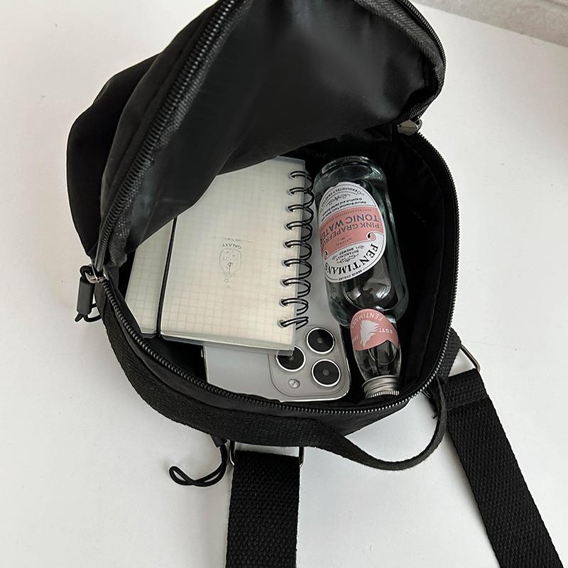 Small Bag Women's New Simple and Fashionable Shoulder Messenger Bag Women's Casual Student Bag Foreign Style Small Round Bag