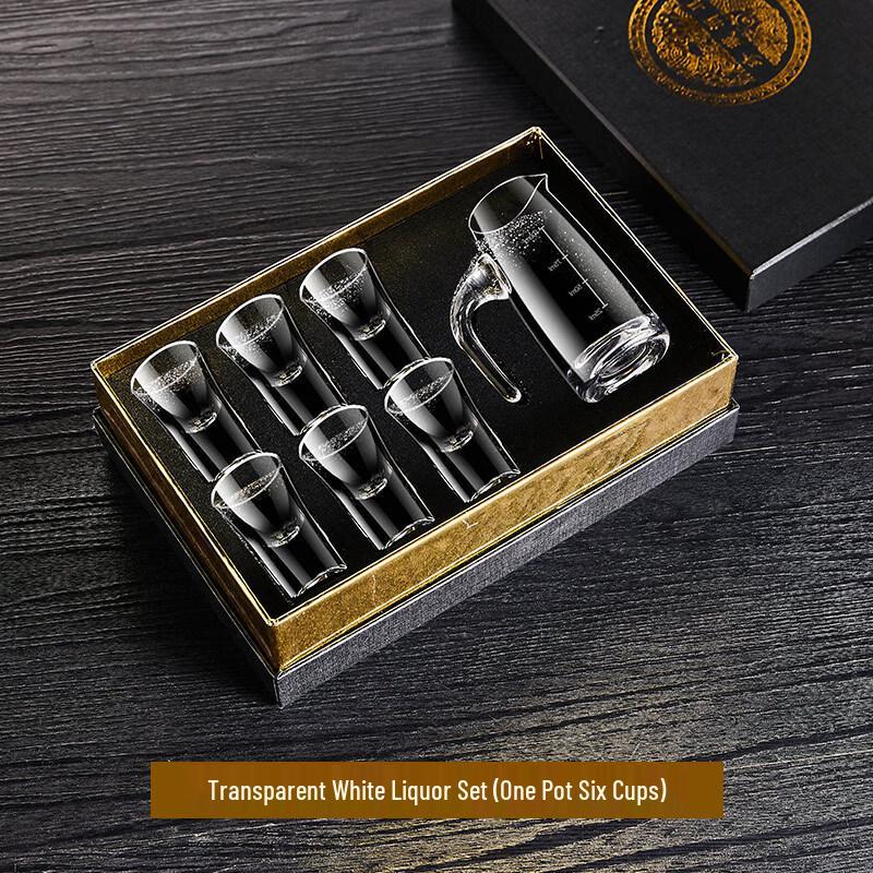 Premium Glass Baijiu Decanter & Shot Glass Set