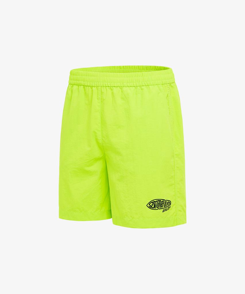 Baellob Men'S Packable Travel And Swim Shorts Lime
