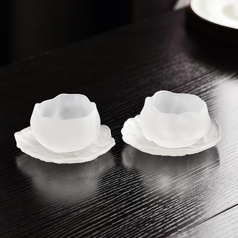 Japanese Sle Glass Tea Cup Set Small Gongfu Tea Cups Personal Dedied Sake Cups Home Use Tea Ceremony Owner Cup