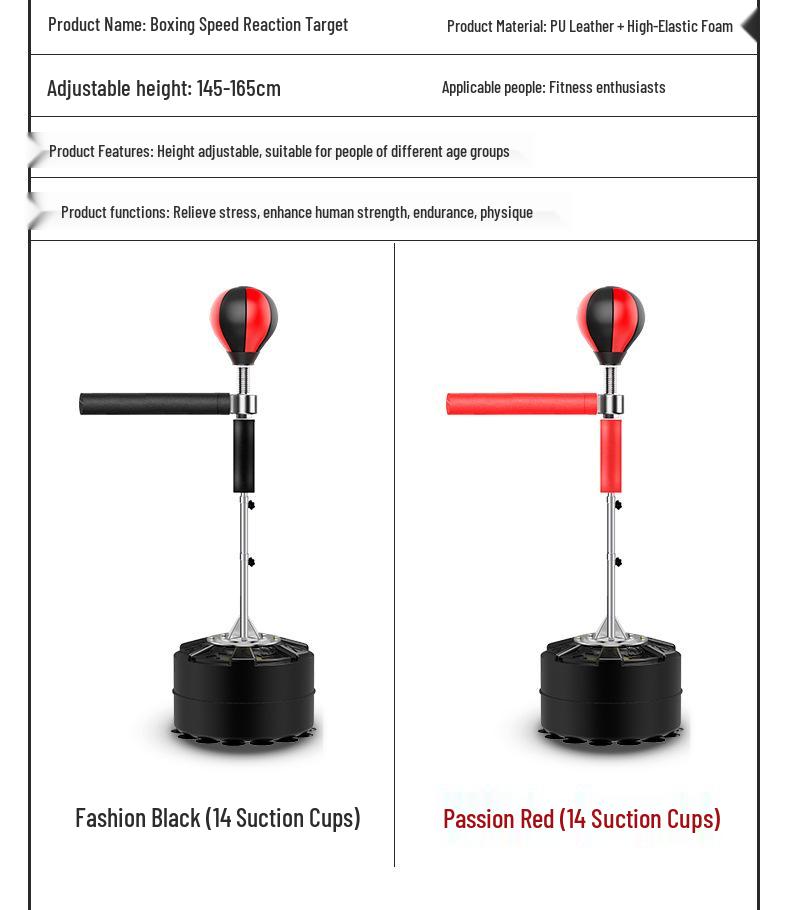 Boxing Reaction Target Trainer: Rotating Vertical Stick for Adults & Kids