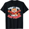 Aujourd'hui, je me sens comme un Panda Roux T-shirt _ T-shirt Panda Roux Enfant