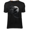 Floating Reaper Skull T-Shirt – Full Moon, Smoke Arms, Gothic Shadow Art