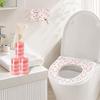Portable Disposable Toilet Cover Heart Shaped Seat Protector Toilet Cover Sticker  Hotel Bathroom