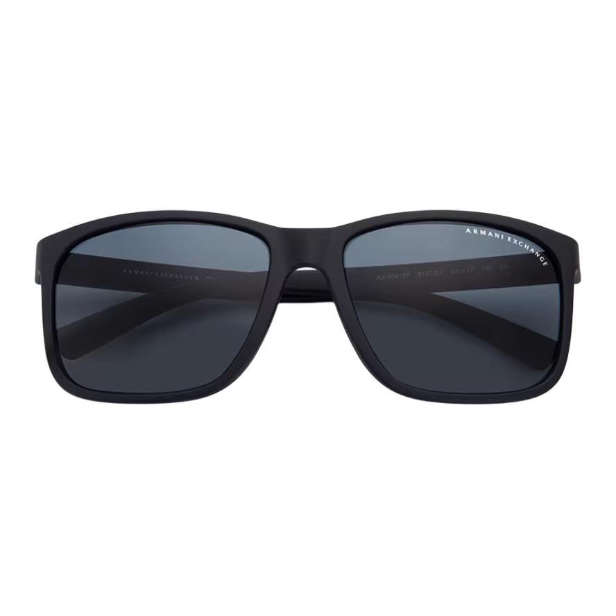 Emporio Armani Logo Design Square Sunglasses Unisex sunglasses Matte-Black AX4041SF-815787